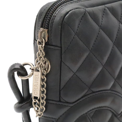 Chanel Cambon Line CC Logo Medium Pochette Shoulder Bag Crossbody Soft Calfskin — view 5