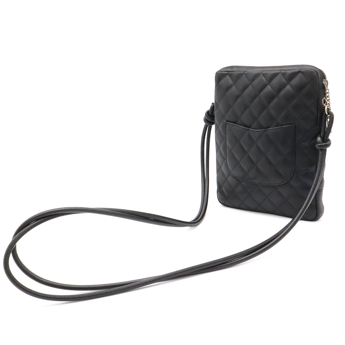 Chanel Cambon Line CC Logo Medium Pochette Shoulder Bag Crossbody Soft Calfskin — view 2