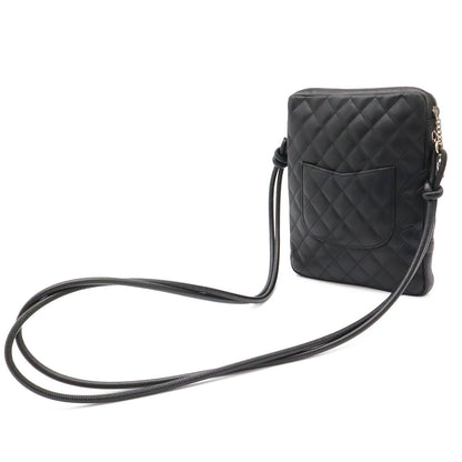 Chanel Cambon Line CC Logo Medium Pochette Shoulder Bag Crossbody Soft Calfskin — view 2