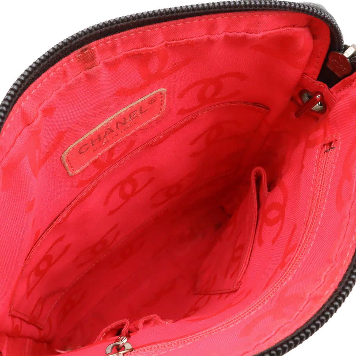 Chanel Cambon Line CC Logo Medium Pochette Shoulder Bag Crossbody Soft Calfskin — view 6