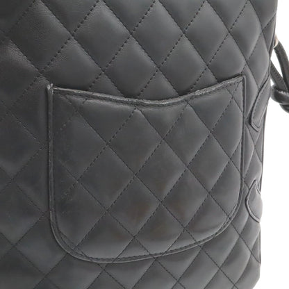 Chanel Cambon Line CC Logo Medium Pochette Shoulder Bag Crossbody Soft Calfskin — view 7