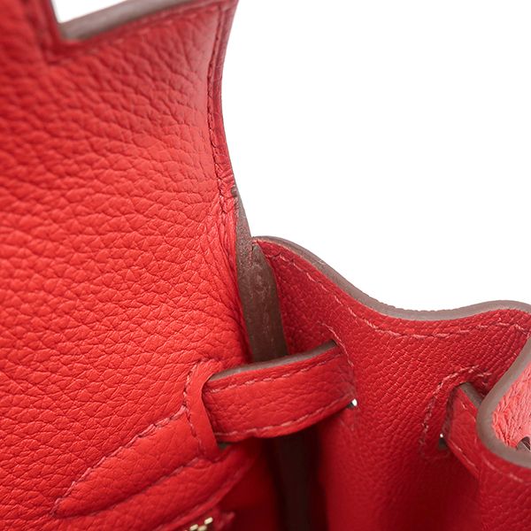 Hermes 2-Way Bag Kelly 25 Retourne Togo Rouge de Coeur Gold Red — view 7