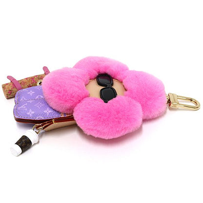 Louis Vuitton Bag Charm Vivienne Fashionista Yoga Monogram Mink Pink — view 4