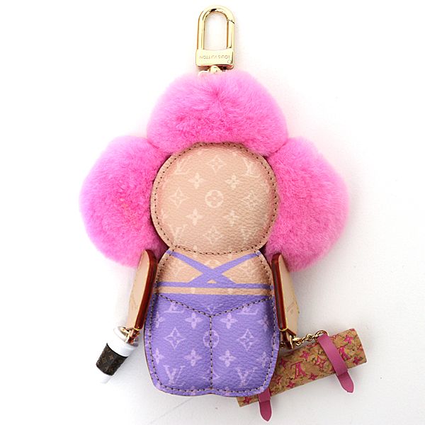 Louis Vuitton Bag Charm Vivienne Fashionista Yoga Monogram Mink Pink — view 2