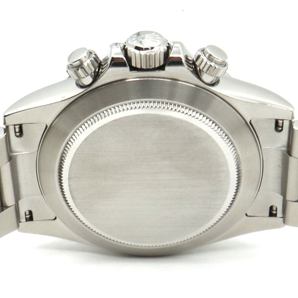 Rolex Daytona Black SS Automatic Satin Finish Buckle Watch — view 6