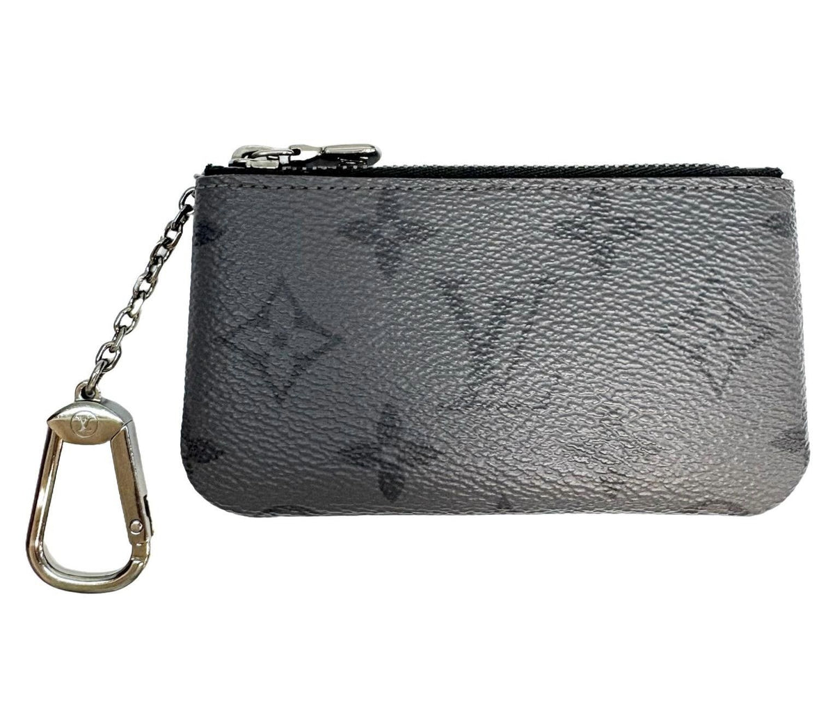 Louis Vuitton Pochette Cles Monogram Eclipse Key Case Black Key Holder — view 2