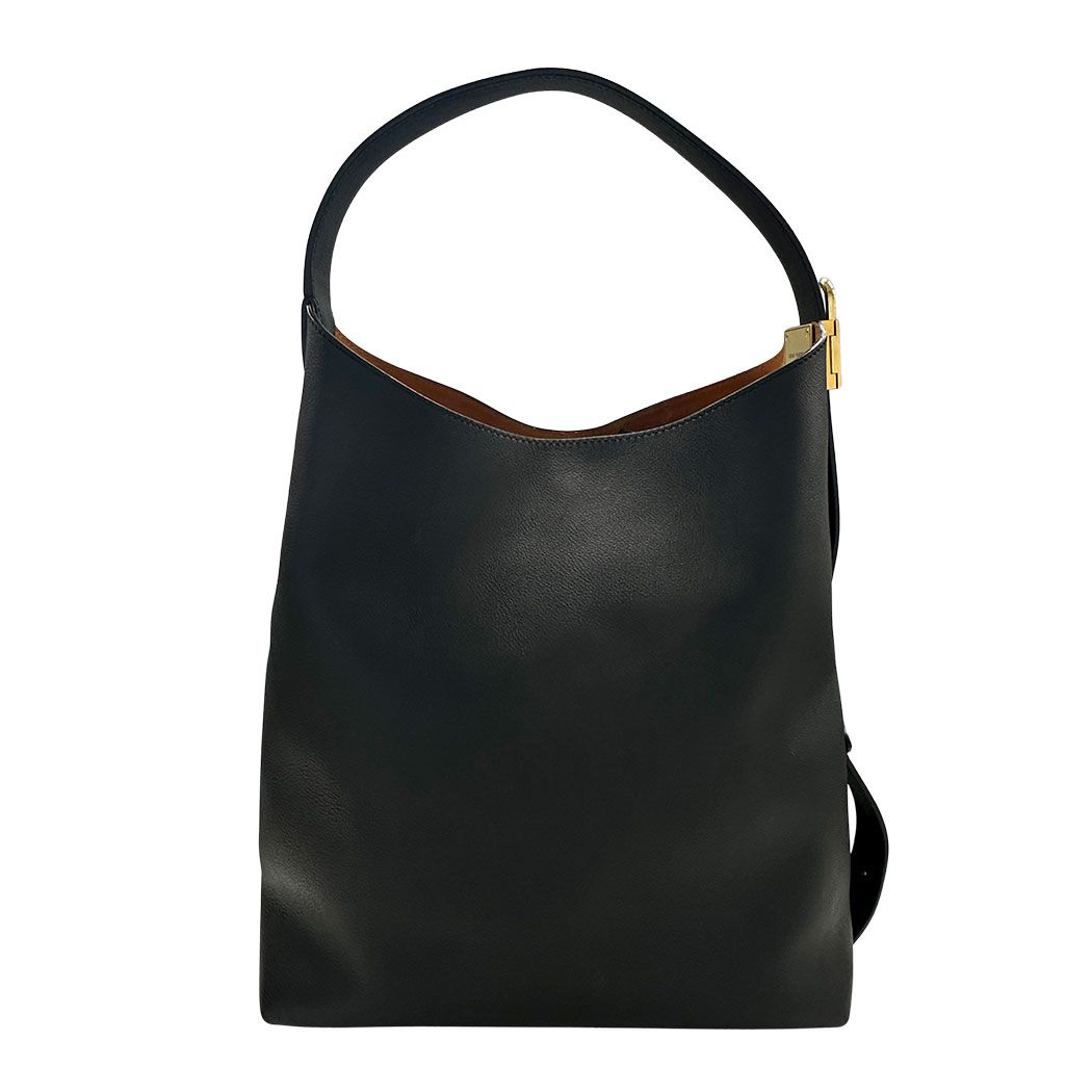 Louis Vuitton Shoulder Bag Grain Calfskin Lowkey Hobo MM Noir Cool Luxury — view 2