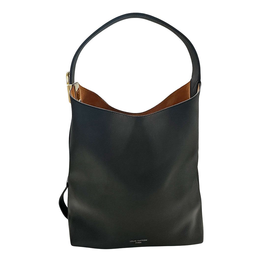 Louis Vuitton Shoulder Bag Grain Calfskin Lowkey Hobo MM Noir Cool Luxury