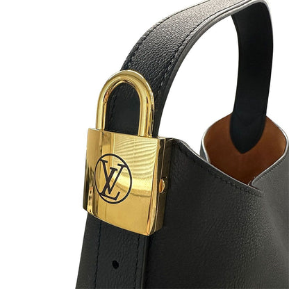 Louis Vuitton Shoulder Bag Grain Calfskin Lowkey Hobo MM Noir Cool Luxury — view 6
