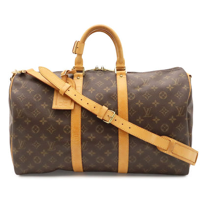Louis Vuitton Monogram Keepall Bandouliere 45 Boston Bag Purse 2-Way