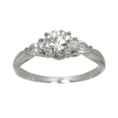 Tiffany & Co Three Stone Diamond Ring Platinum — view 2