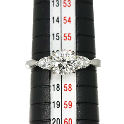 Tiffany & Co Three Stone Diamond Ring Platinum — view 7