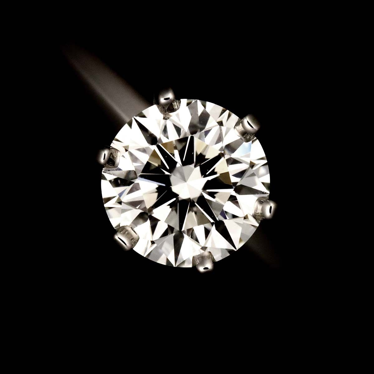 Tiffany & Co Solitaire Diamond I Ring Pt — view 6