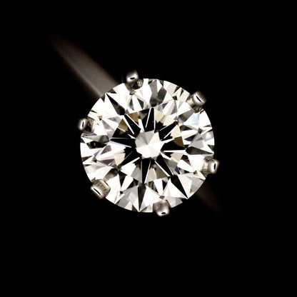 Tiffany & Co Solitaire Diamond I Ring Pt — view 6