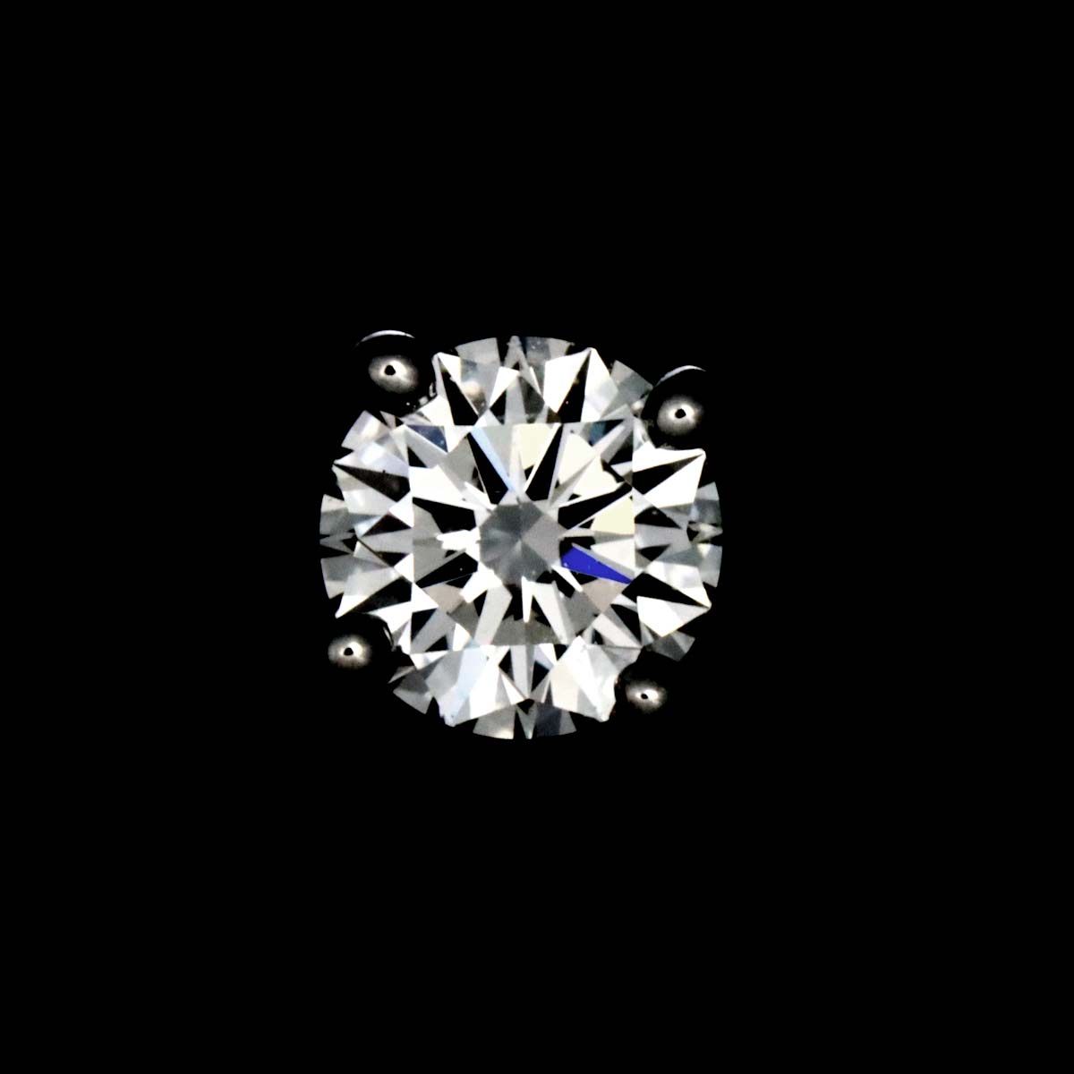 Tiffany & Co Solitaire Diamond X2 I Earrings Pt Stud Pierced — view 7