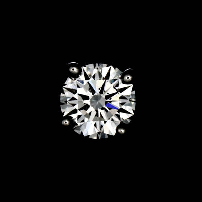 Tiffany & Co Solitaire Diamond X2 I Earrings Pt Stud Pierced — view 7
