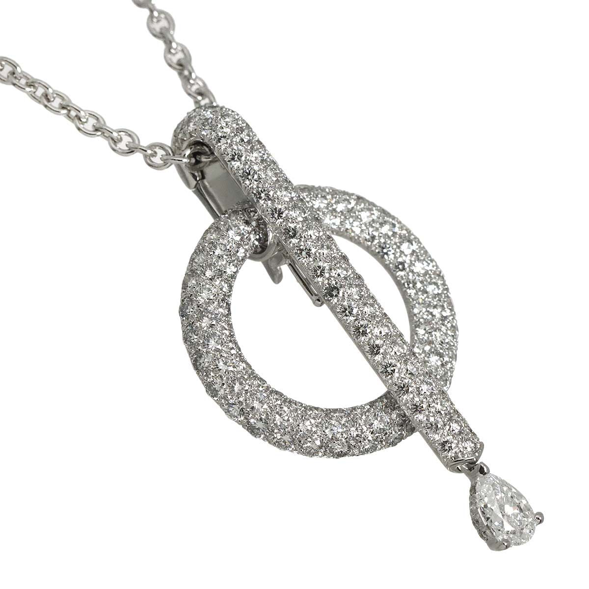 Chanel Diamond Necklace 40 18K White Gold — view 3