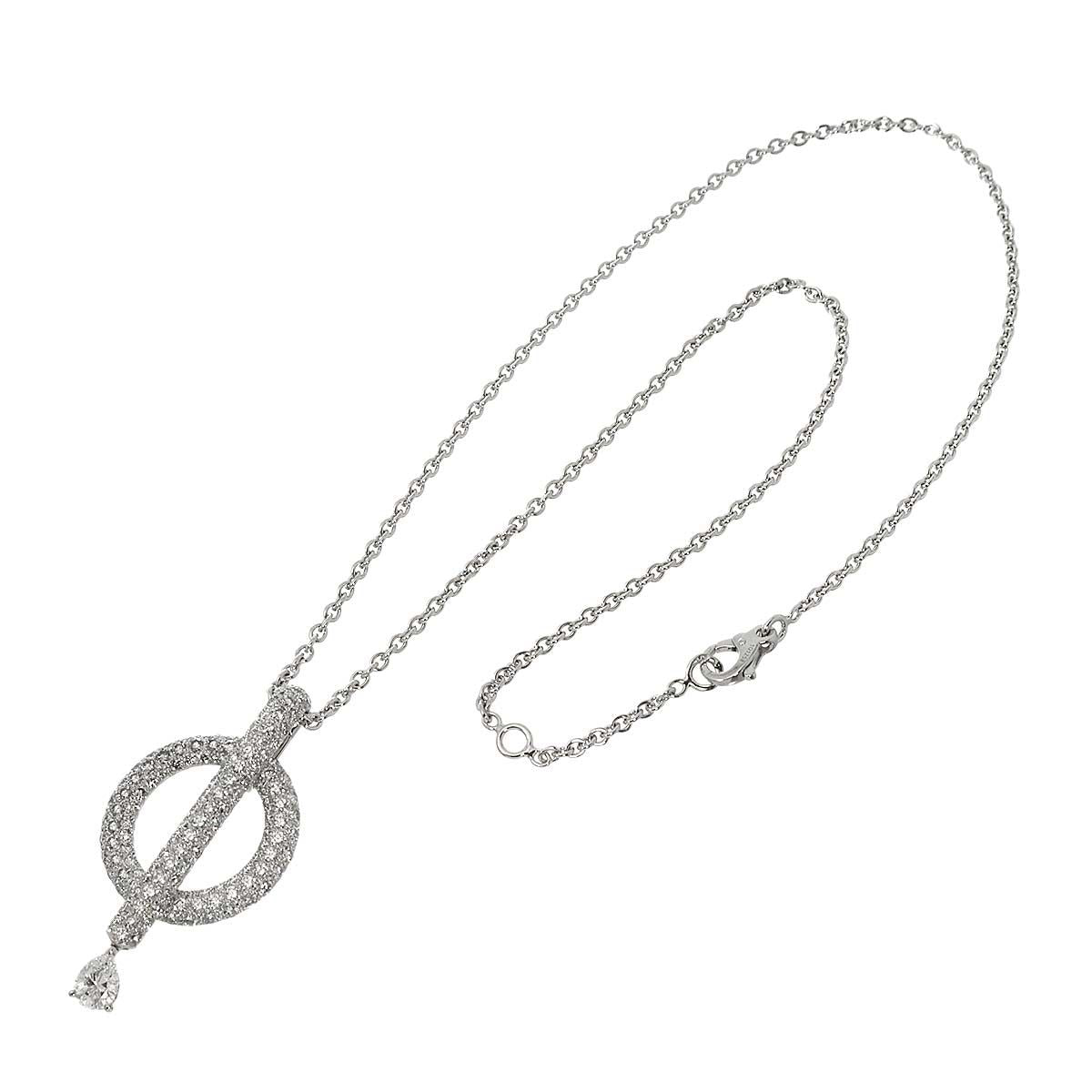 Chanel Diamond Necklace 40 18K White Gold — view 2