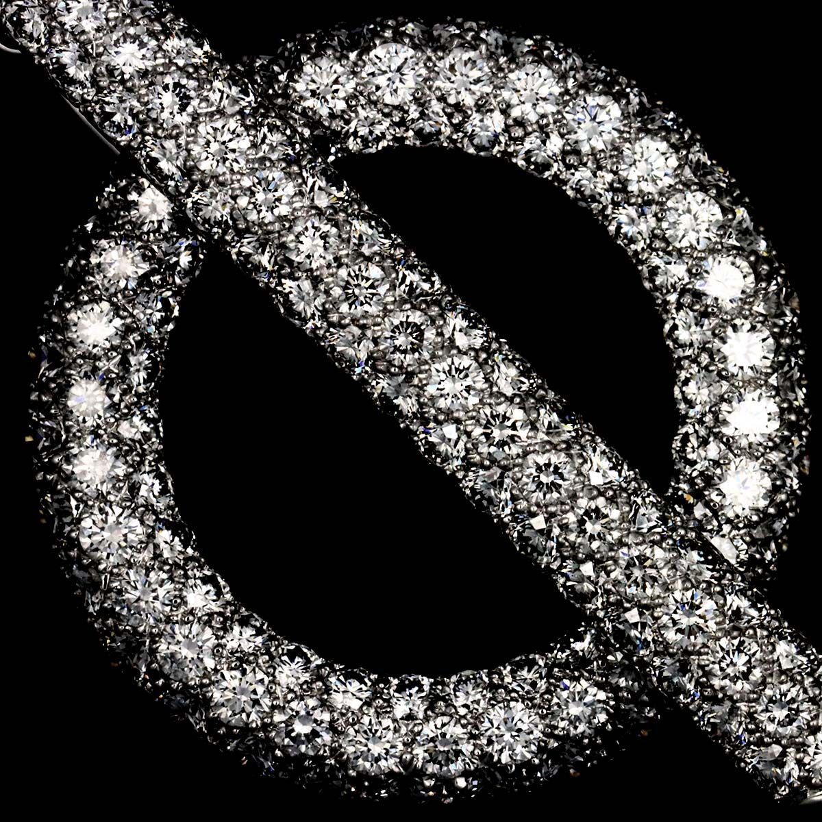 Chanel Diamond Necklace 40 18K White Gold — view 7