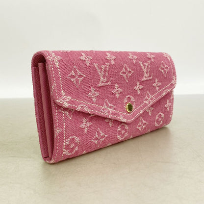 Louis Vuitton Wallet Monogram Denim Portefeuille Sarah Fuchsia — view 2