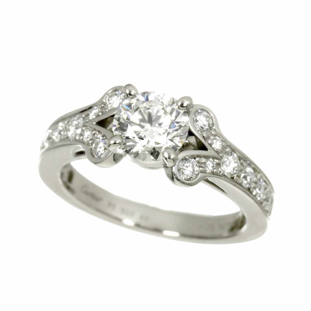 Cartier Ballerina Diamond EX 46 Ring Platinum Ballerine — view 5