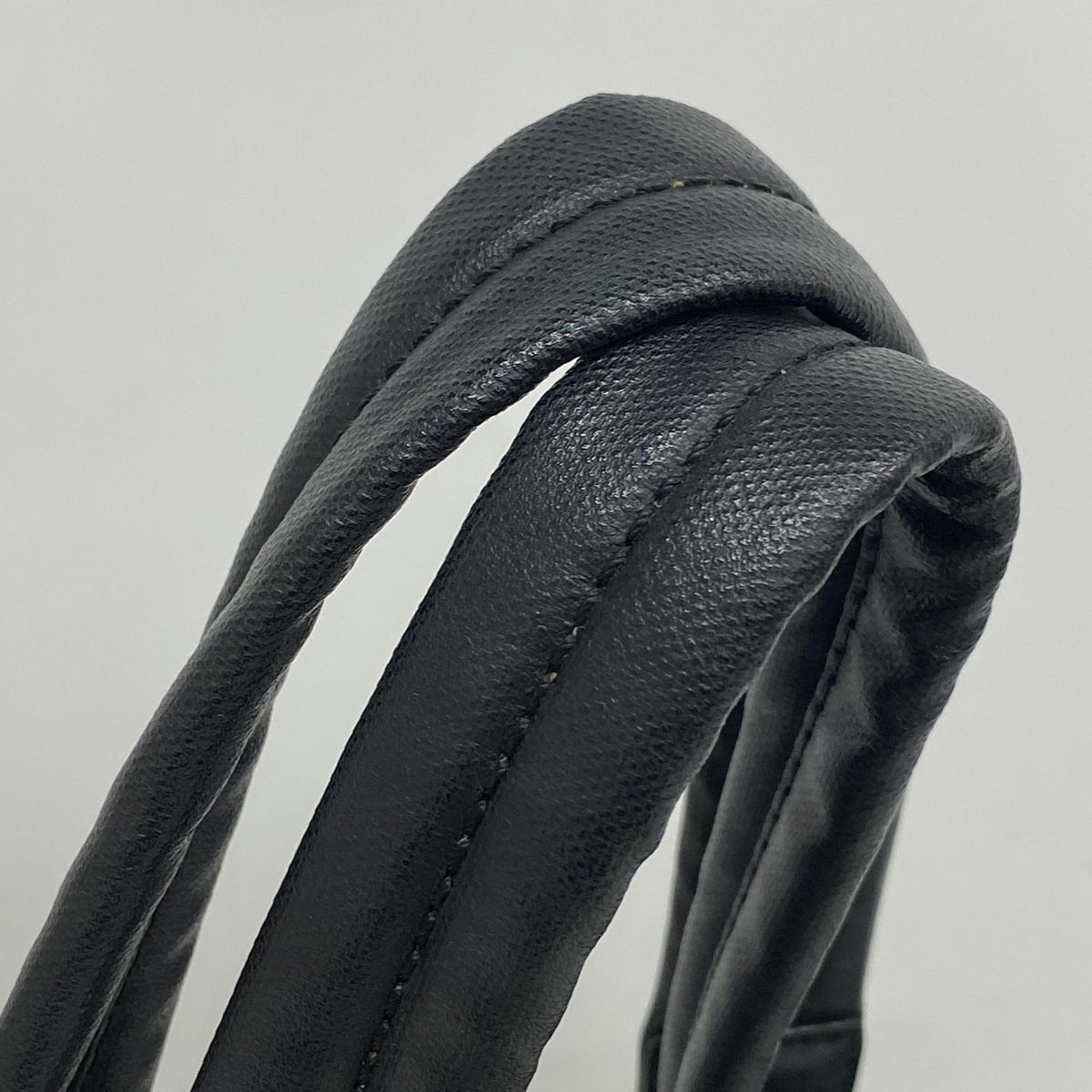 Chanel Tote Bag Paris Biarritz Leather Black Silver — view 7