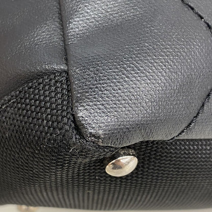 Chanel Tote Bag Paris Biarritz Leather Black Silver — view 6