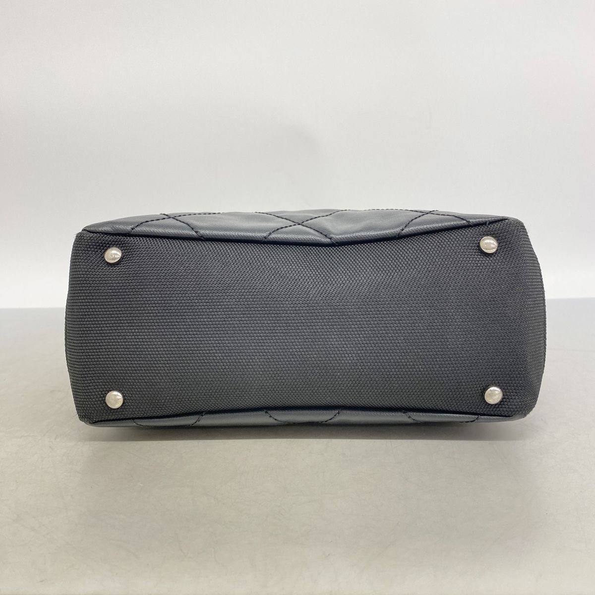 Chanel Tote Bag Paris Biarritz Leather Black Silver — view 3