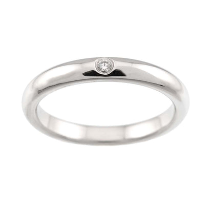 Tiffany & Co Stacking Band Ring Diamond Platinum — view 2