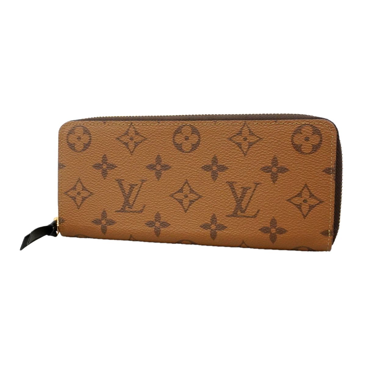 Louis Vuitton Wallet Monogram Reverse Portefeuille Clemence Brown
