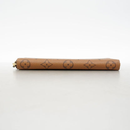 Louis Vuitton Wallet Monogram Reverse Portefeuille Clemence Brown — view 3