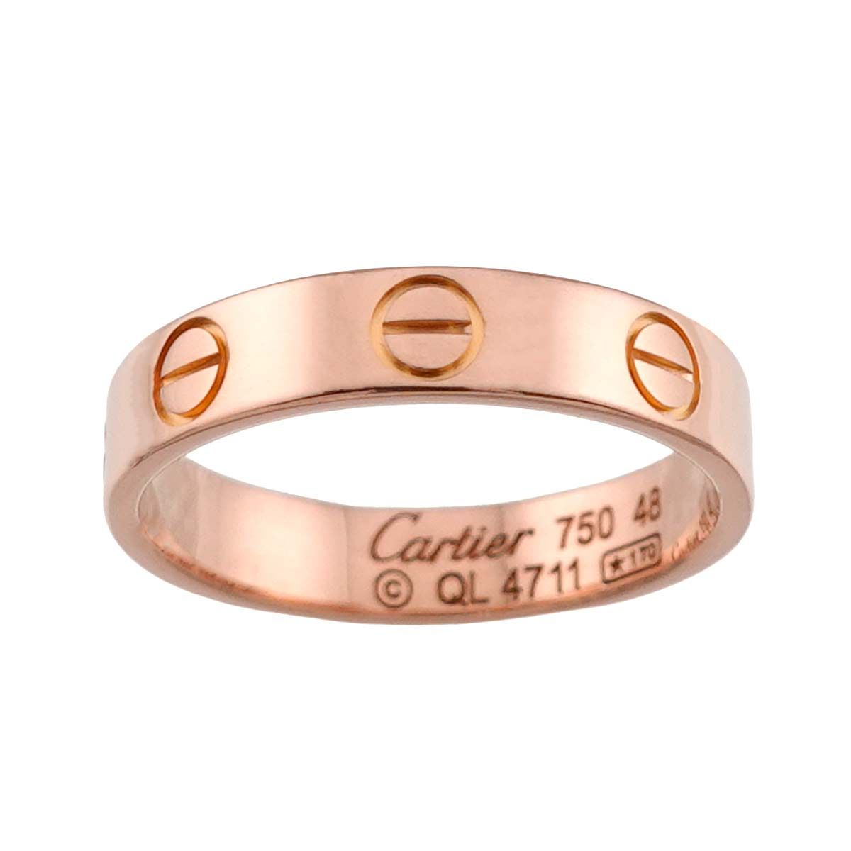 Cartier Mini Love 48 Ring 18k Pink Gold — view 2