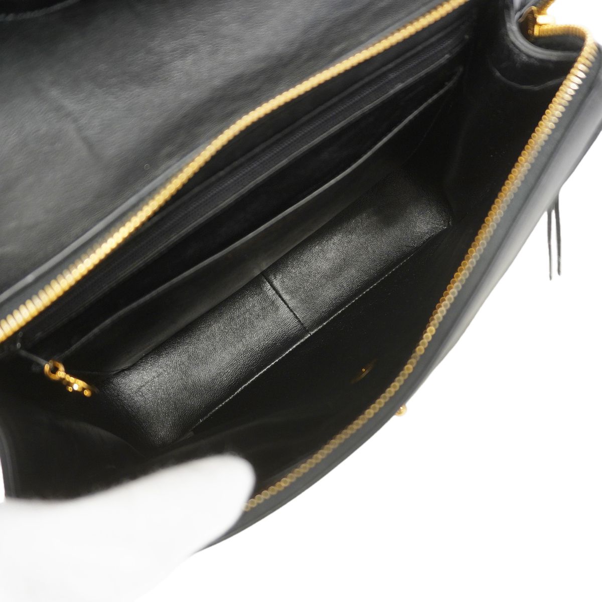 Chanel Backpack Quilted Lambskin Black Gold — view 4