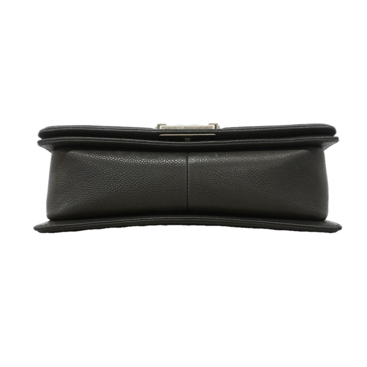 Chanel Shoulder Bag Boy Caviar Leather Black Silver — view 3