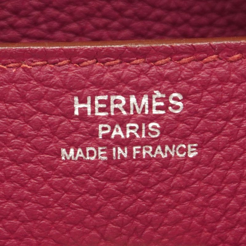 Hermes Handbag Birkin 25 Togo Ruby Gold — view 5