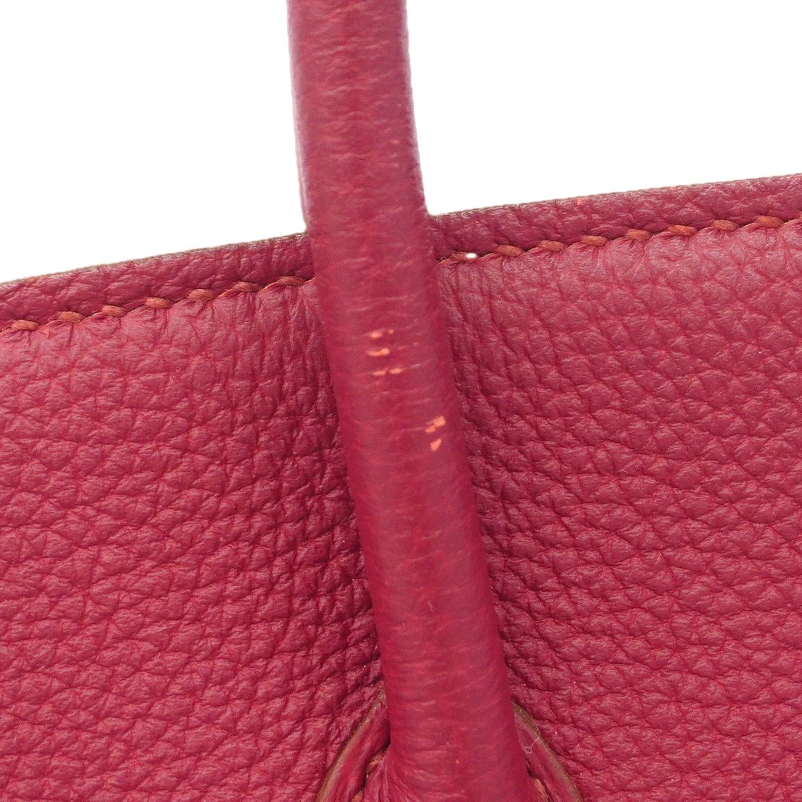 Hermes Handbag Birkin 25 Togo Ruby Gold — view 8