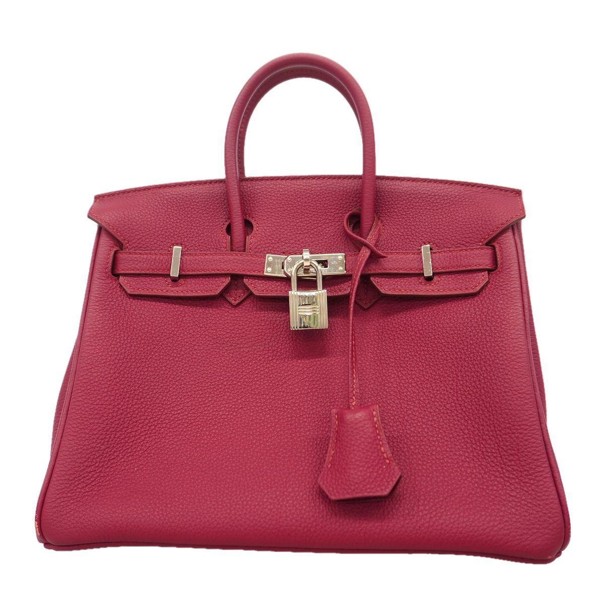 Hermes Handbag Birkin 25 Togo Ruby Gold