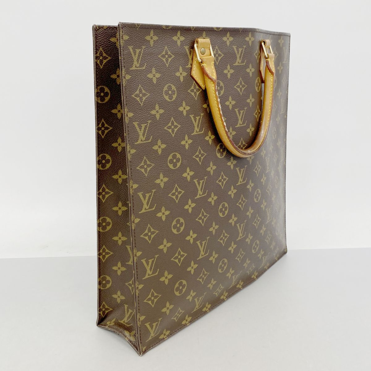Louis Vuitton Tote Bag Monogram Sac Plat Brown — view 2