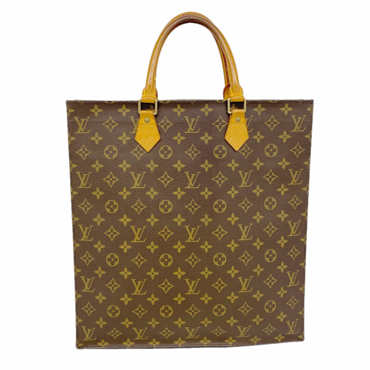 Louis Vuitton Tote Bag Monogram Sac Plat Brown