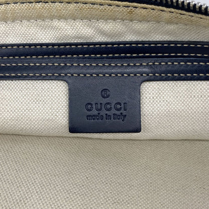 Gucci Waist Bag GG Supreme Navy Brown Silver — view 5