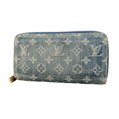 Louis Vuitton Wallet Monogram Denim Zippy Blue