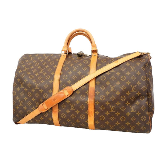 Louis Vuitton Boston Bag Monogram Keepall Bandouliere 60 Brown