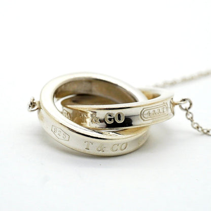 Tiffany & Co Necklace 1837 Interlocking 925 Sterling Silver — view 6