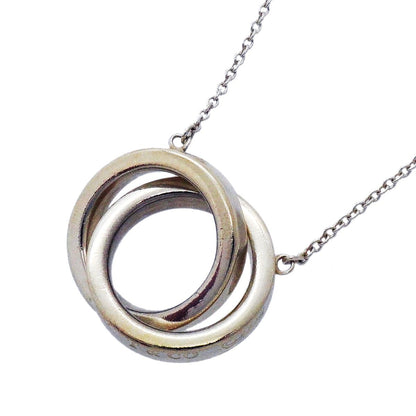 Tiffany & Co Necklace 1837 Interlocking 925 Sterling Silver