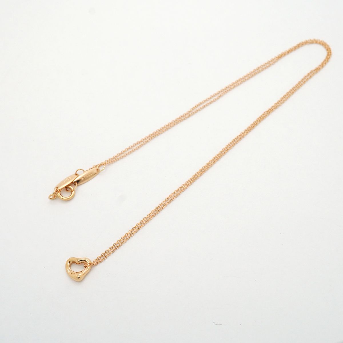 Tiffany & Co Necklace Open Heart 18k Pink Gold — view 3