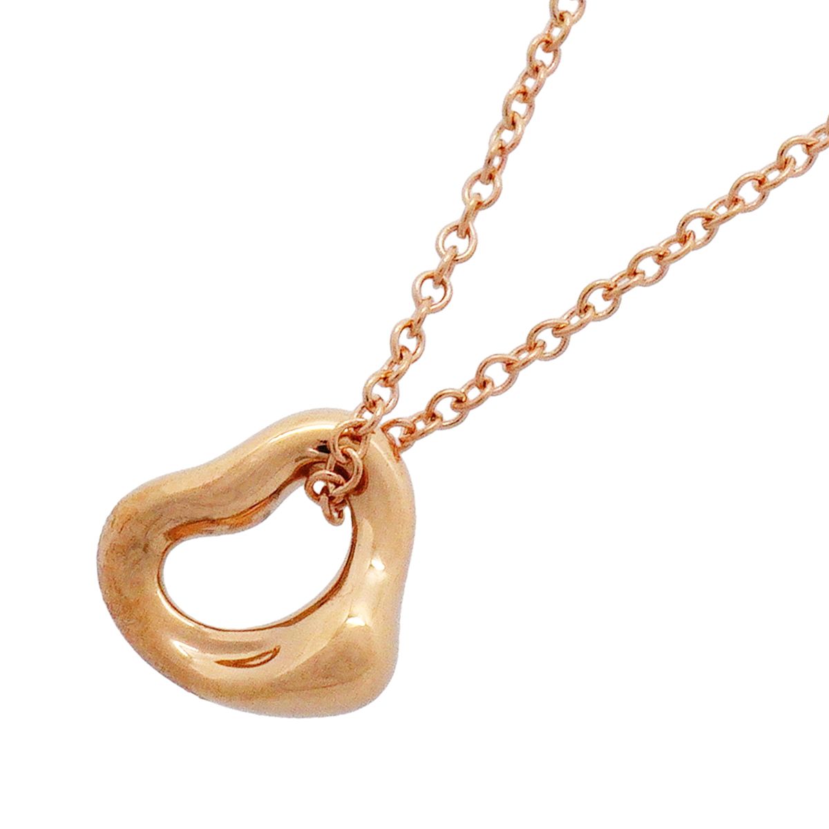Tiffany & Co Necklace Open Heart 18k Pink Gold