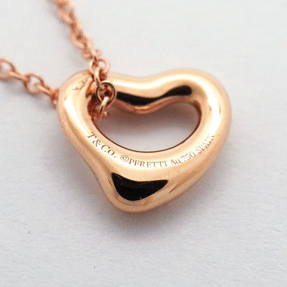 Tiffany & Co Necklace Open Heart 18k Pink Gold — view 6