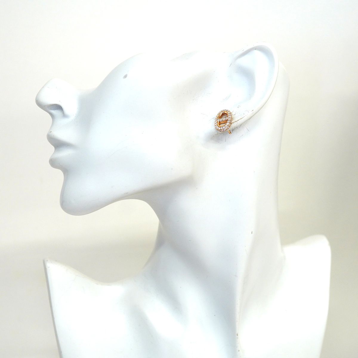 Hermes Earrings Chaine D'ancre Farandole 18k Pink Gold Diamond — view 7