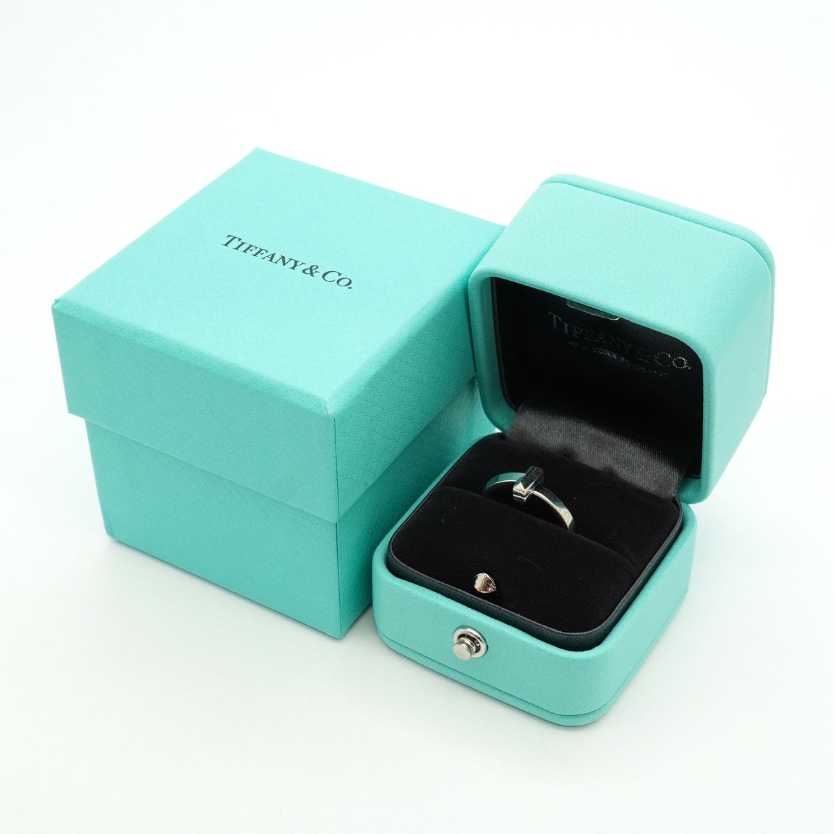 Tiffany & Co Ring T One 18k White Gold — view 7