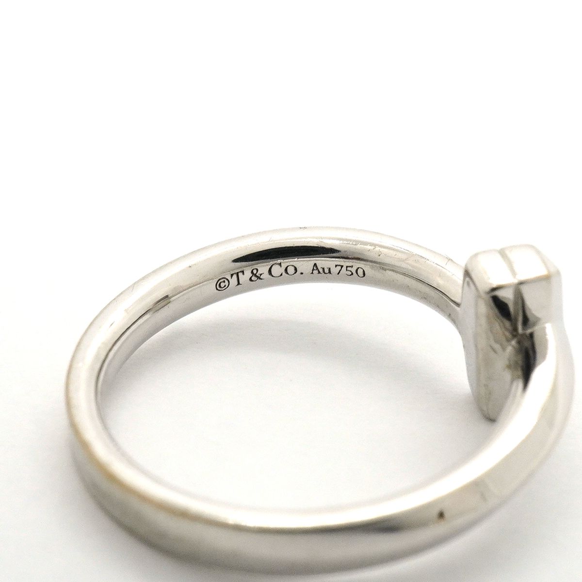 Tiffany & Co Ring T One 18k White Gold — view 4